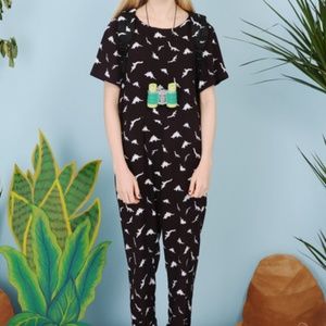 White Pepper Dinosaur Jumpsuit